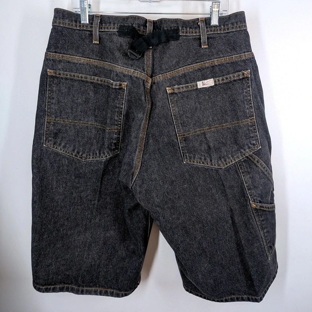 Vintage‎ Polo Jeans Company Ralph Lauren Carpenter Shorts Size 33 Black Denim